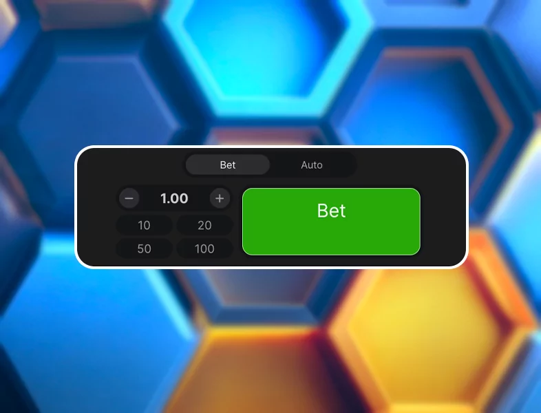 Selecting the amount to bet on the game