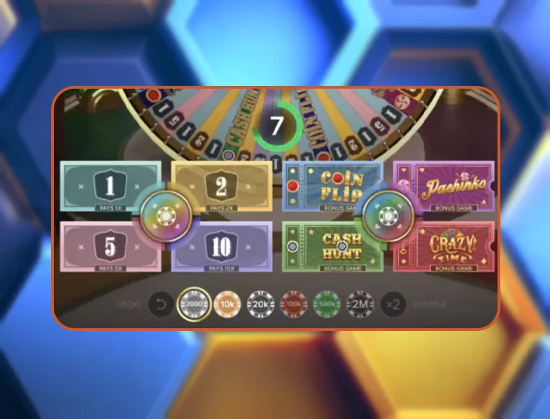 Selecting the bet amount