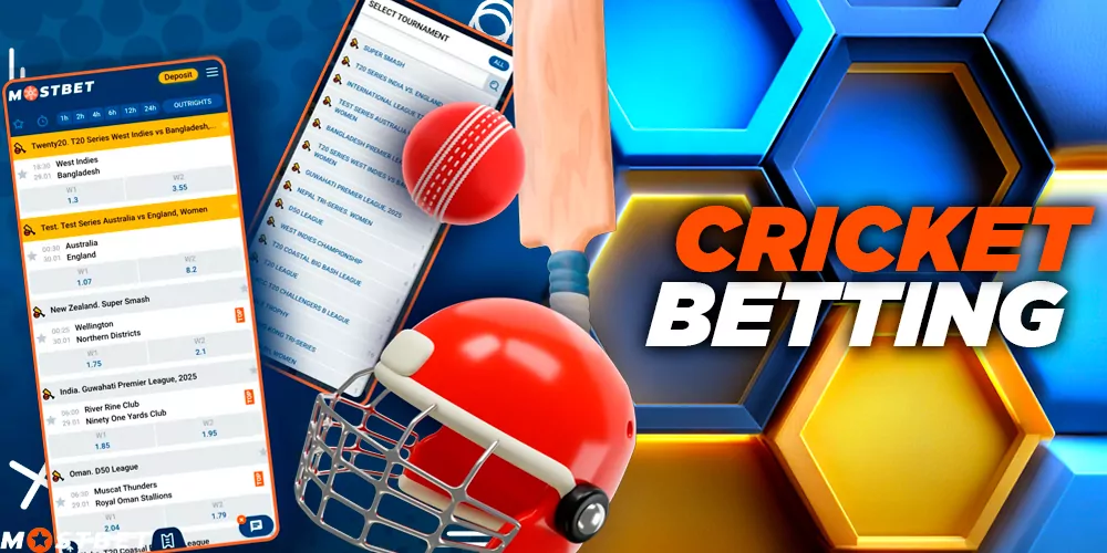 Popular sports betting on cricket.